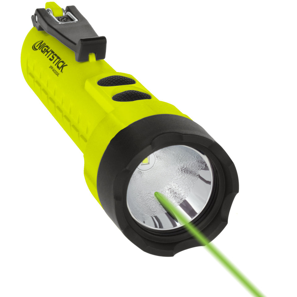 *ARRIVING SOON* Nightstick (UL-913) IS Flashlight w/Green Laser (XPP-5422GXL)