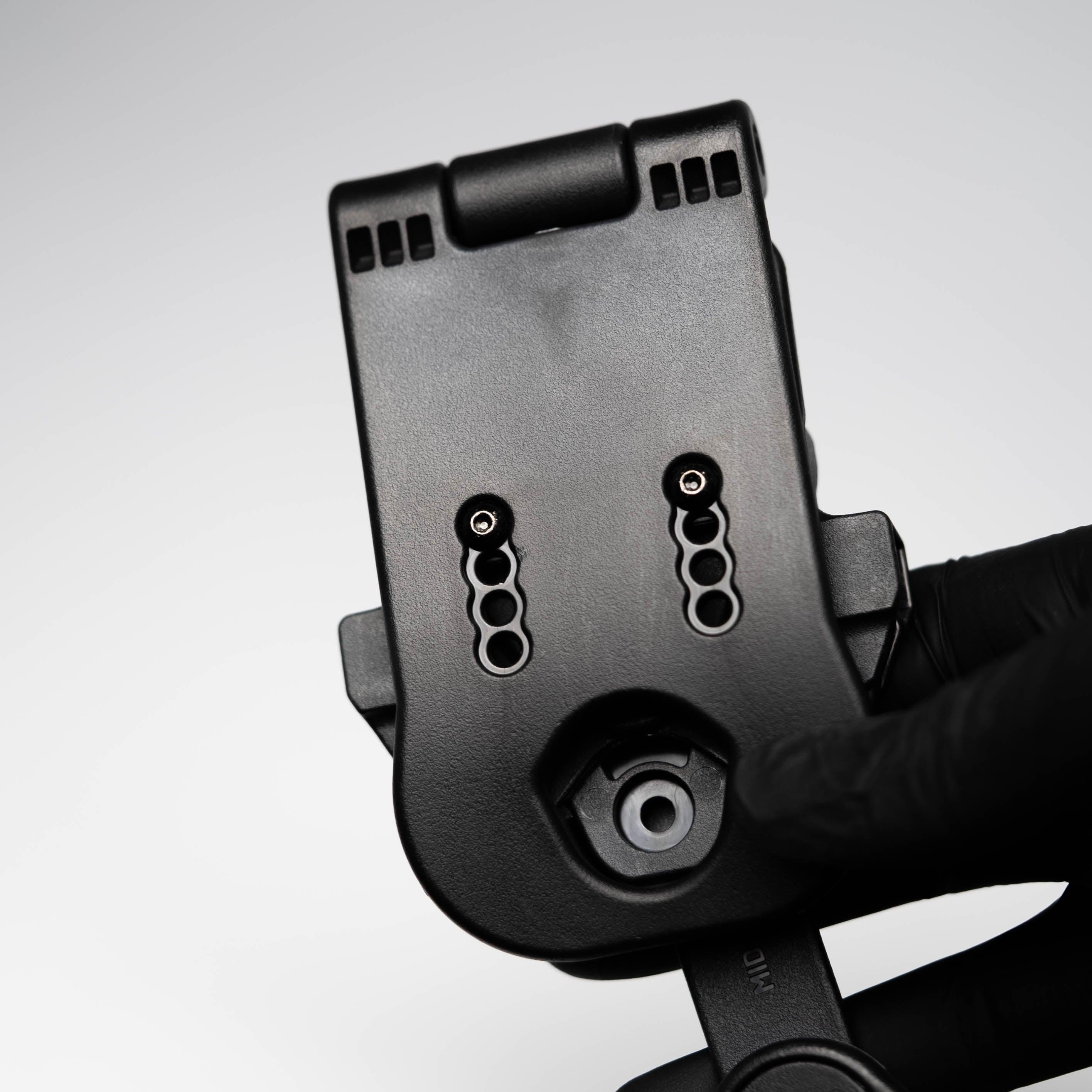 Rapid Force Dynamic Drop Leg Platform - No Holster, Black (RFX-DD-BK-LBS-S-LK-C)