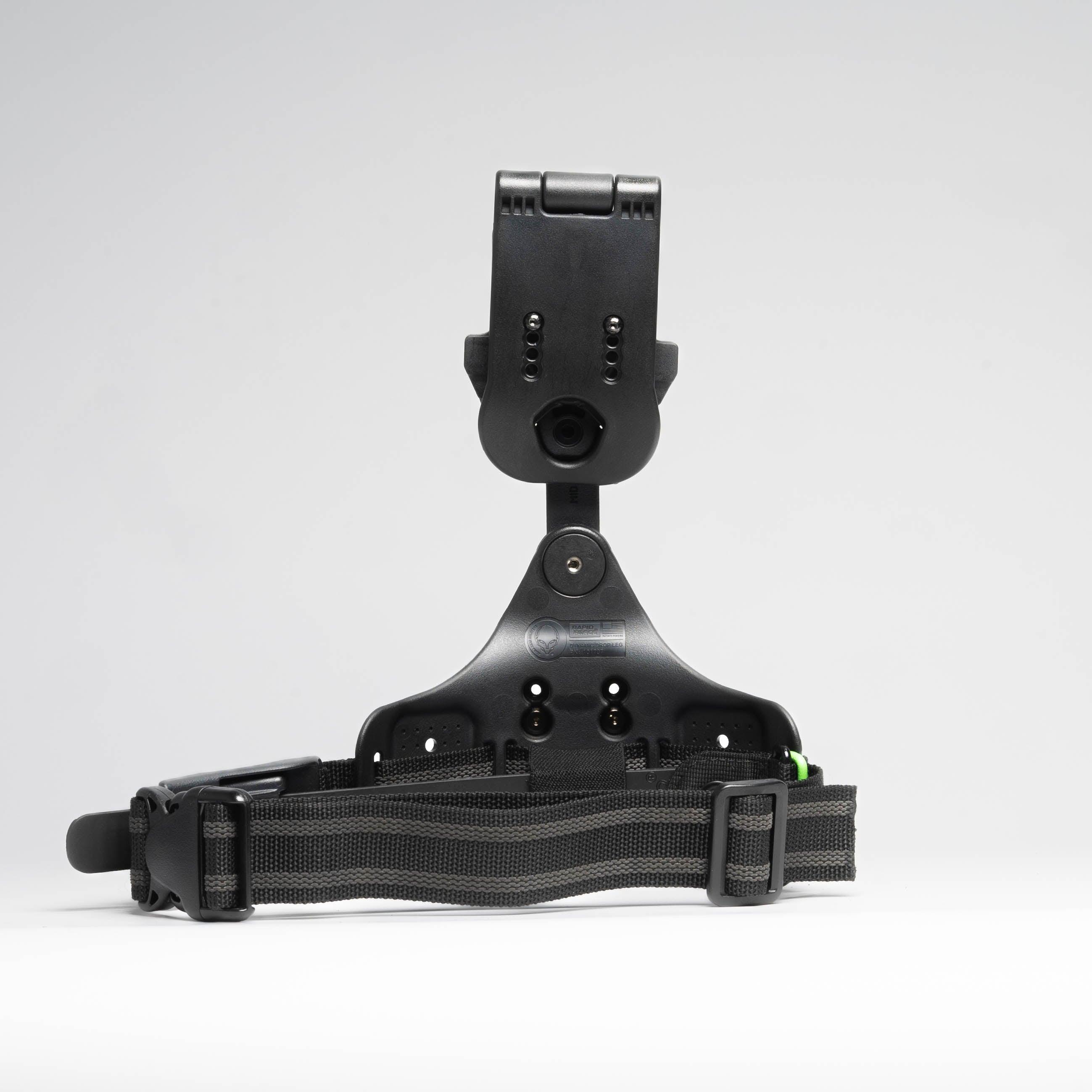 Rapid Force Dynamic Drop Leg Platform - No Holster, Black (RFX-DD-BK-LBS-S-LK-C)