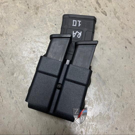 Zero 9 Rifle/Pistol Case Combo, Traditional Position 9/40 Cal, Molle-Lok (Z9-4028-BLK-MLK)