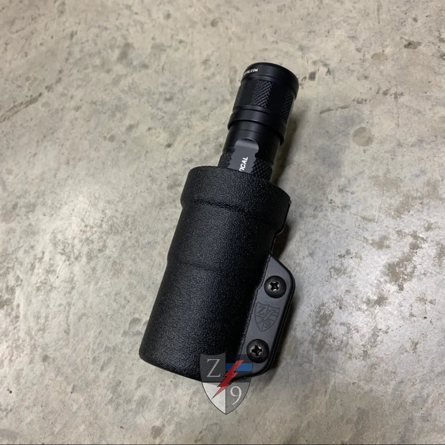Zero 9 Flashlight Case Bezel Down Size 1, Molle-Lok (Z9-4033-BLK-MLK)