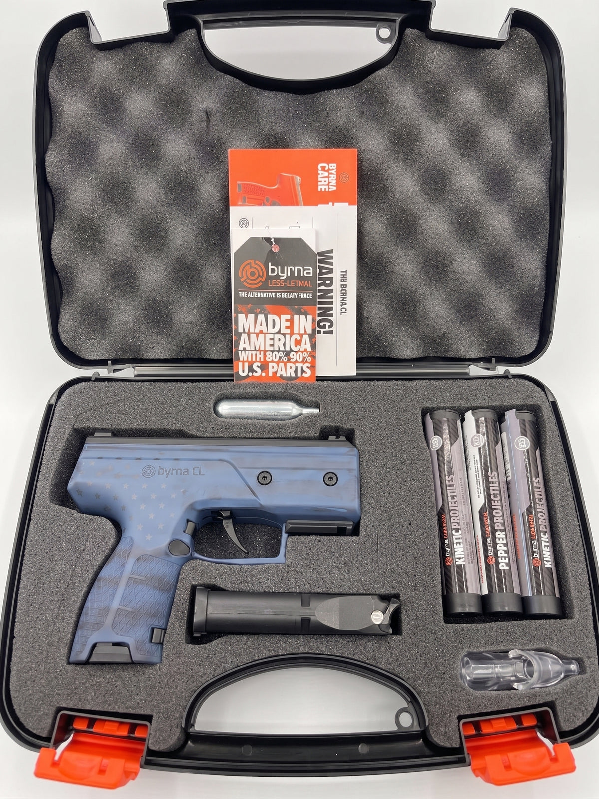 *Limited Edition* Byrna CL Launcher, Navy Blue US Flag - Universal Kit
