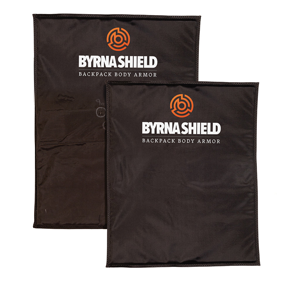 Byrna Shield: Bullet Resistant Backpack Body Armor Flexible Insert Lvl IIIA 10x12