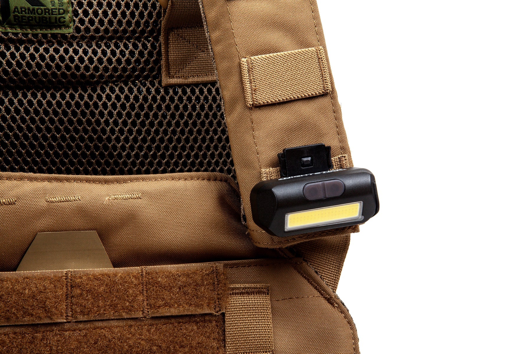Nightstick Multi-Flood USB Gear Light withÊSecure Clasp for Molle/Vest Straps, Black (USB-4510M)