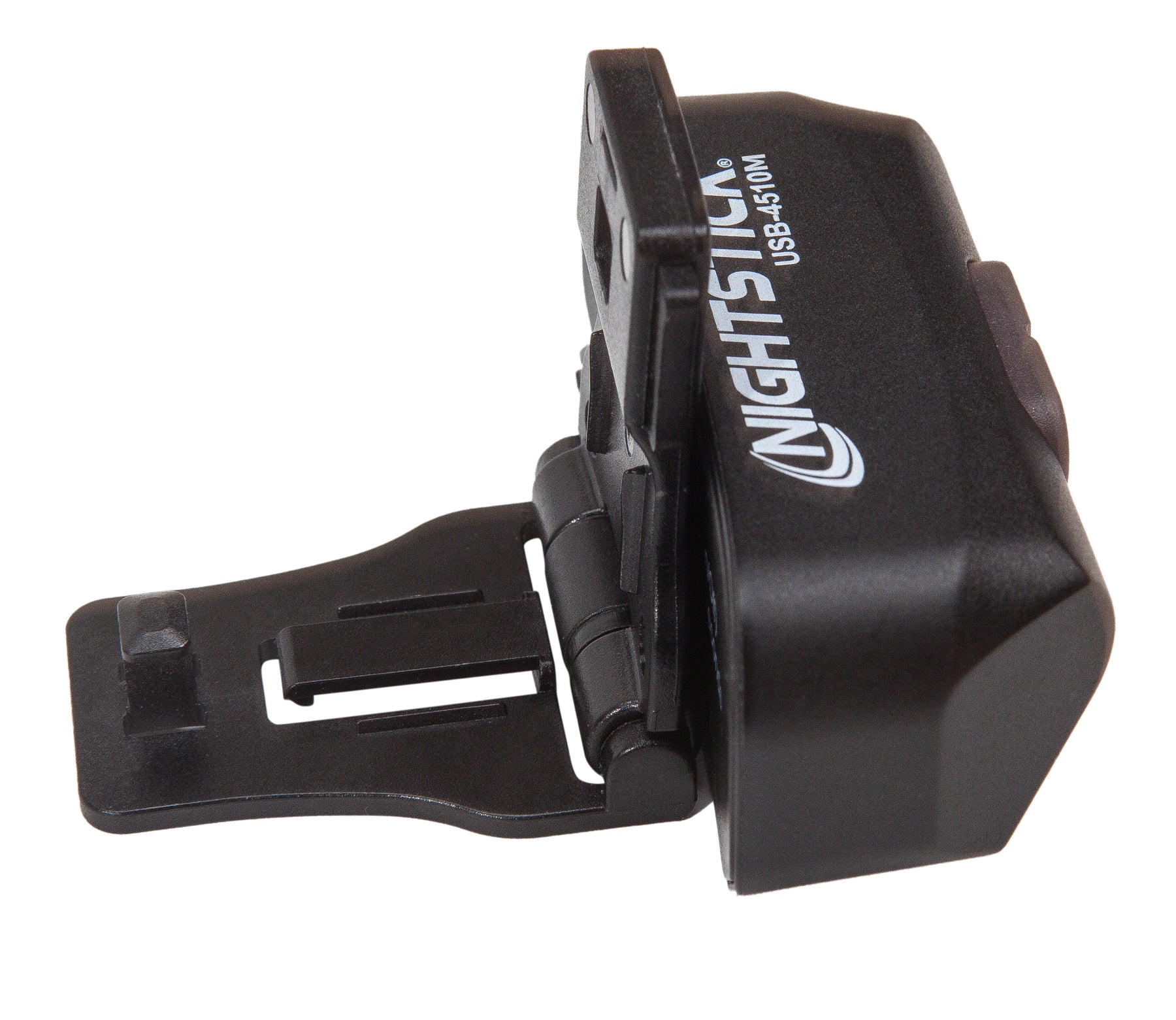 Nightstick Multi-Flood USB Gear Light withÊSecure Clasp for Molle/Vest Straps, Black (USB-4510M)