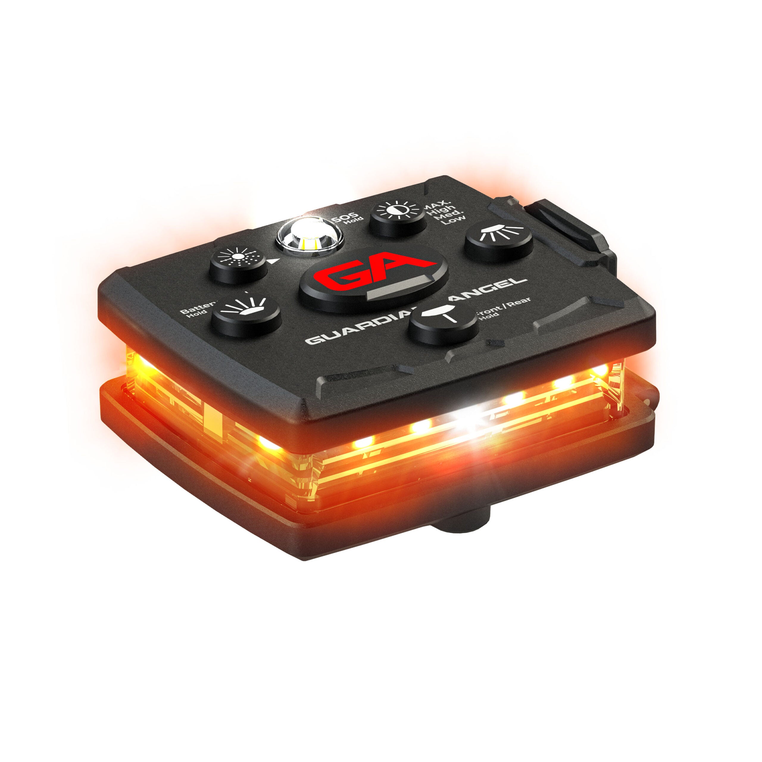 **NEW STYLE** Guardian Angel Micro Series Orange/Orange Wearable Safety Light (MCR-O/O)