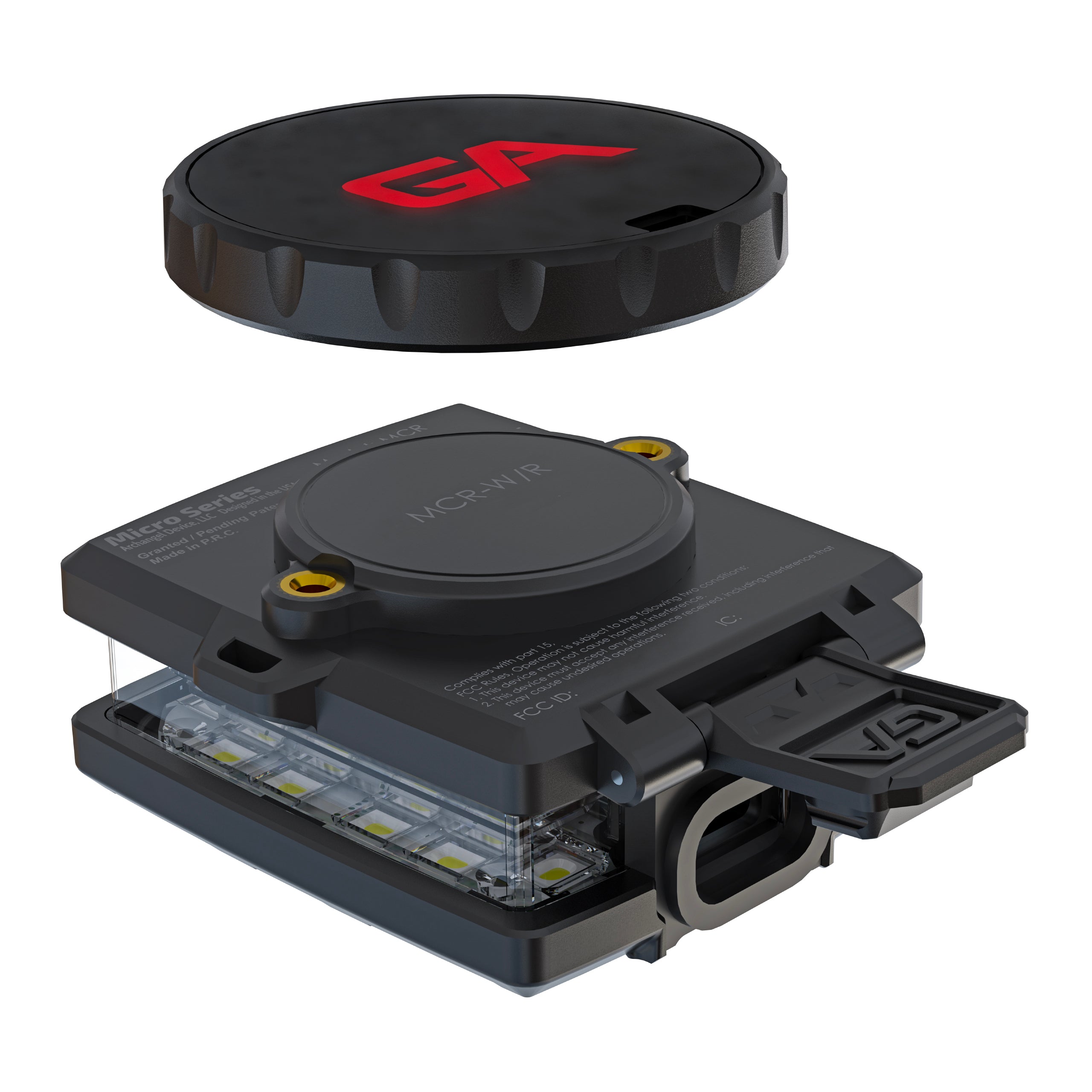 *NEW STYLE* Guardian Angel Micro Yellow/Yellow Wearable Safety Light (MCR-Y/Y)