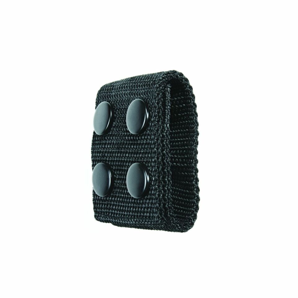 Ballistic Extra Wide Belt Keepers 2", Fits: 2.5"W Duty Belt, Black, Black Snaps