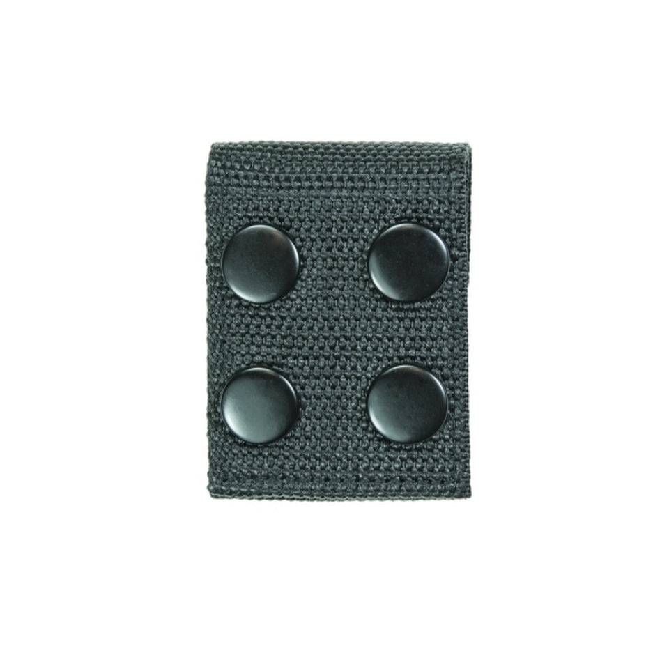 Ballistic Extra Wide Belt Keepers 2", Fits: 2.5"W Duty Belt, Black, Black Snaps