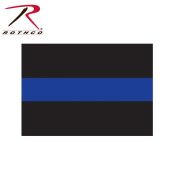 Thin Blue Line Decal Sticker 3" x 4 1/4" #1193