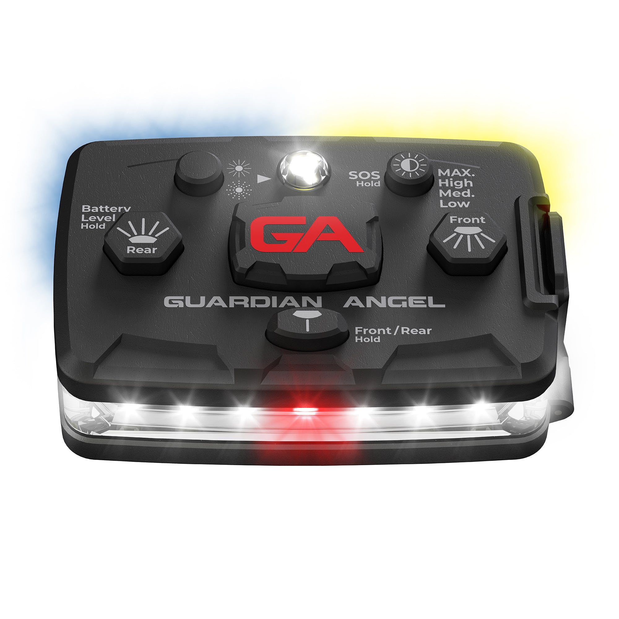 Guardian Angel Elite White/Blue & Yellow Wearable Safety Light (ELT-W/BY)