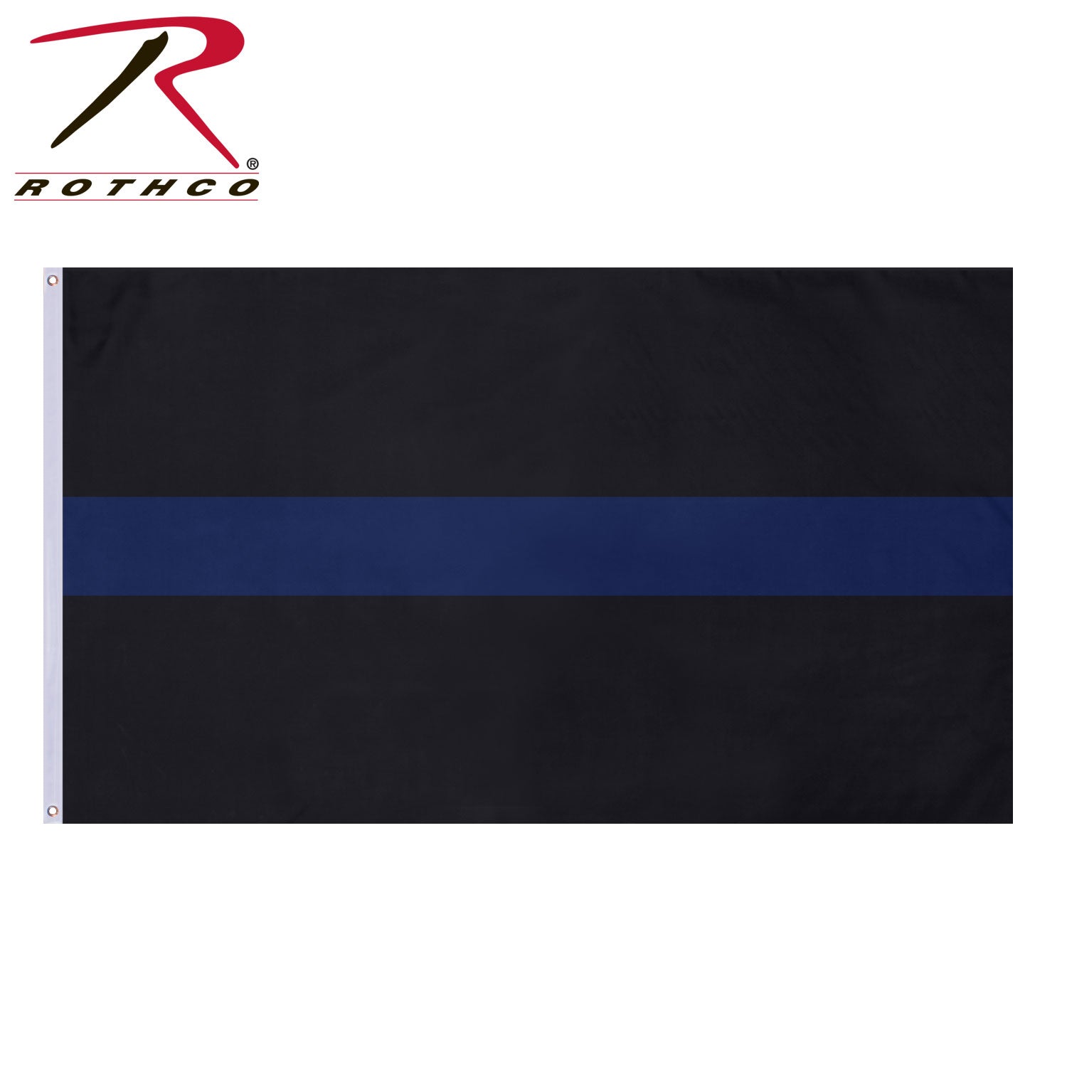 Thin Blue Line Flag 3'x5' Black #1524