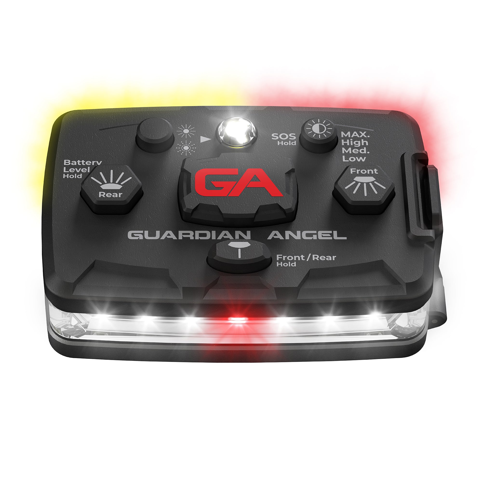Guardian Angel Elite White/Red & Yellow Wearable Safety Light (ELT-W/RY)