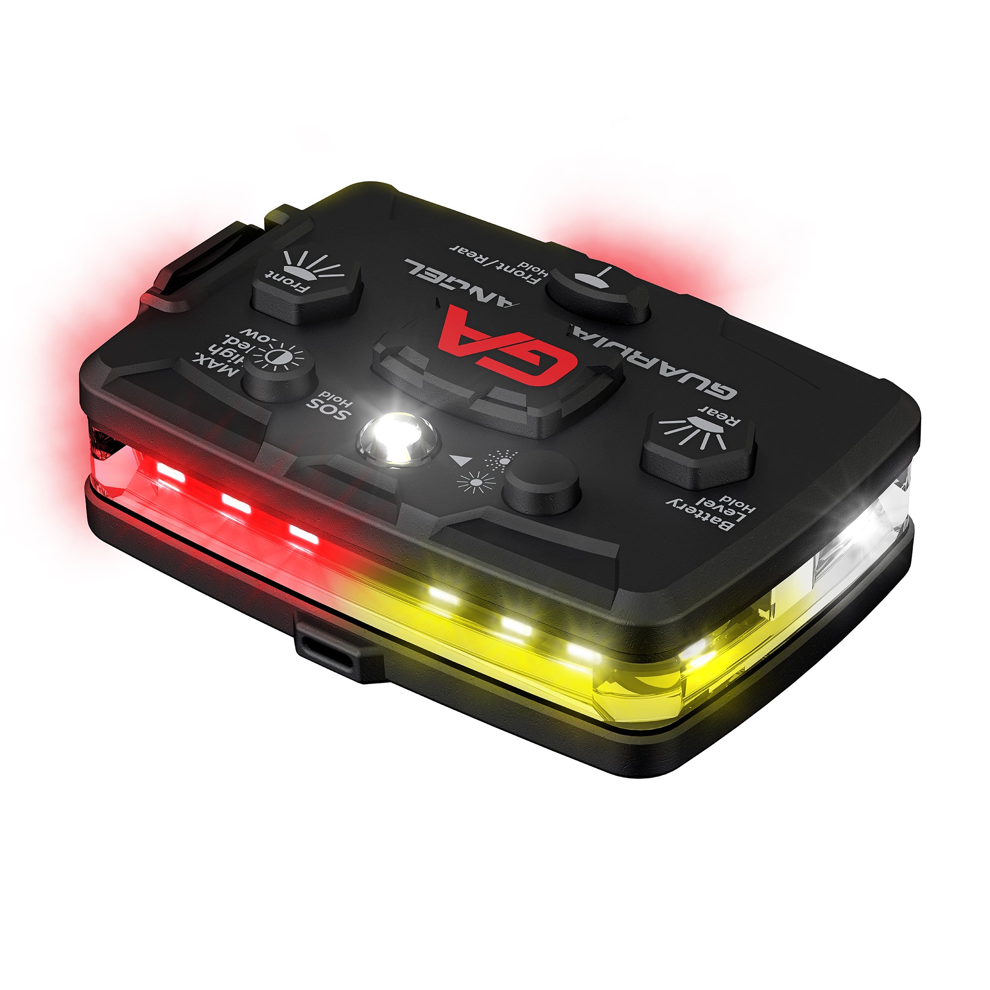 Guardian Angel Elite White/Red & Yellow Wearable Safety Light (ELT-W/RY)