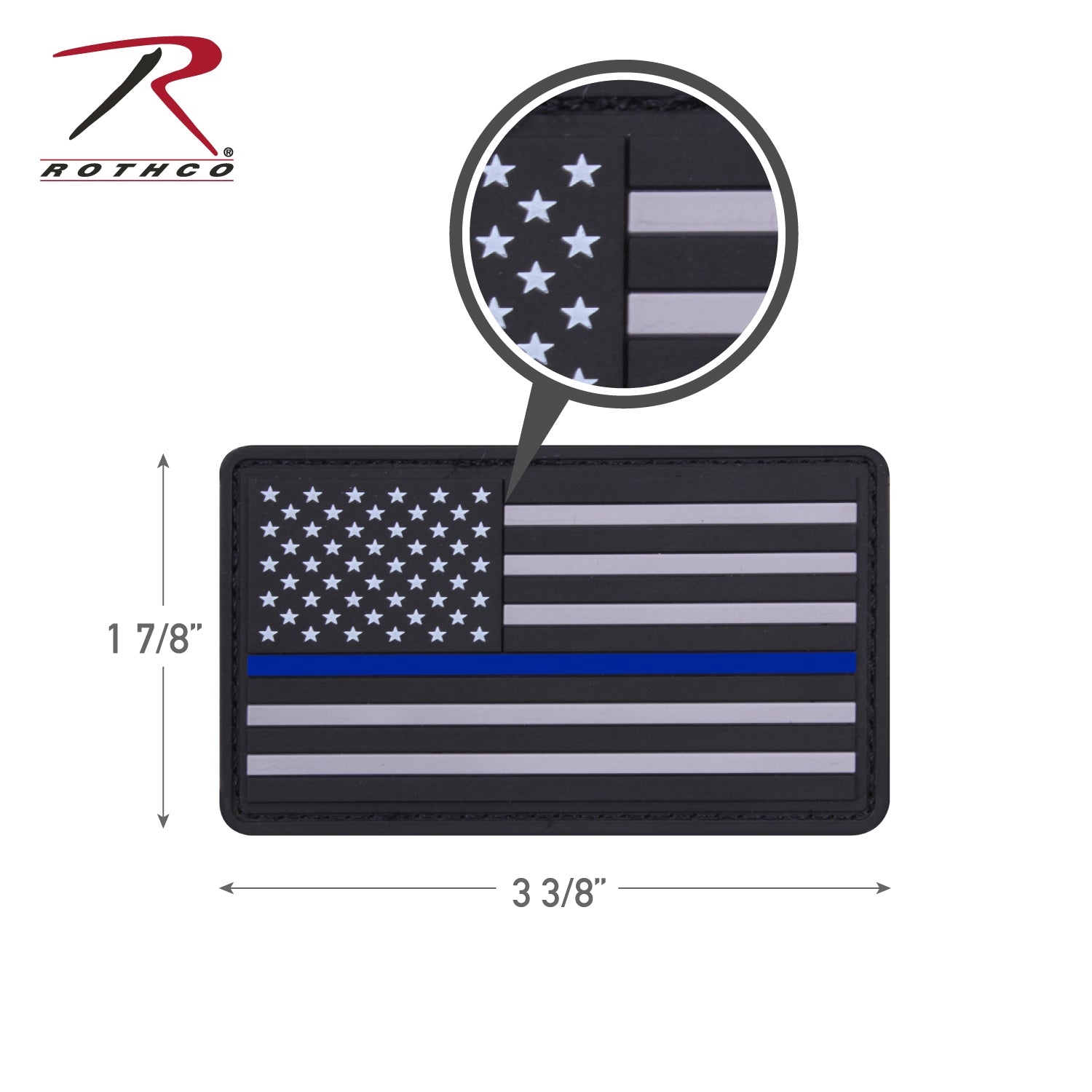 Thin Blue Line PVC Patch #27789