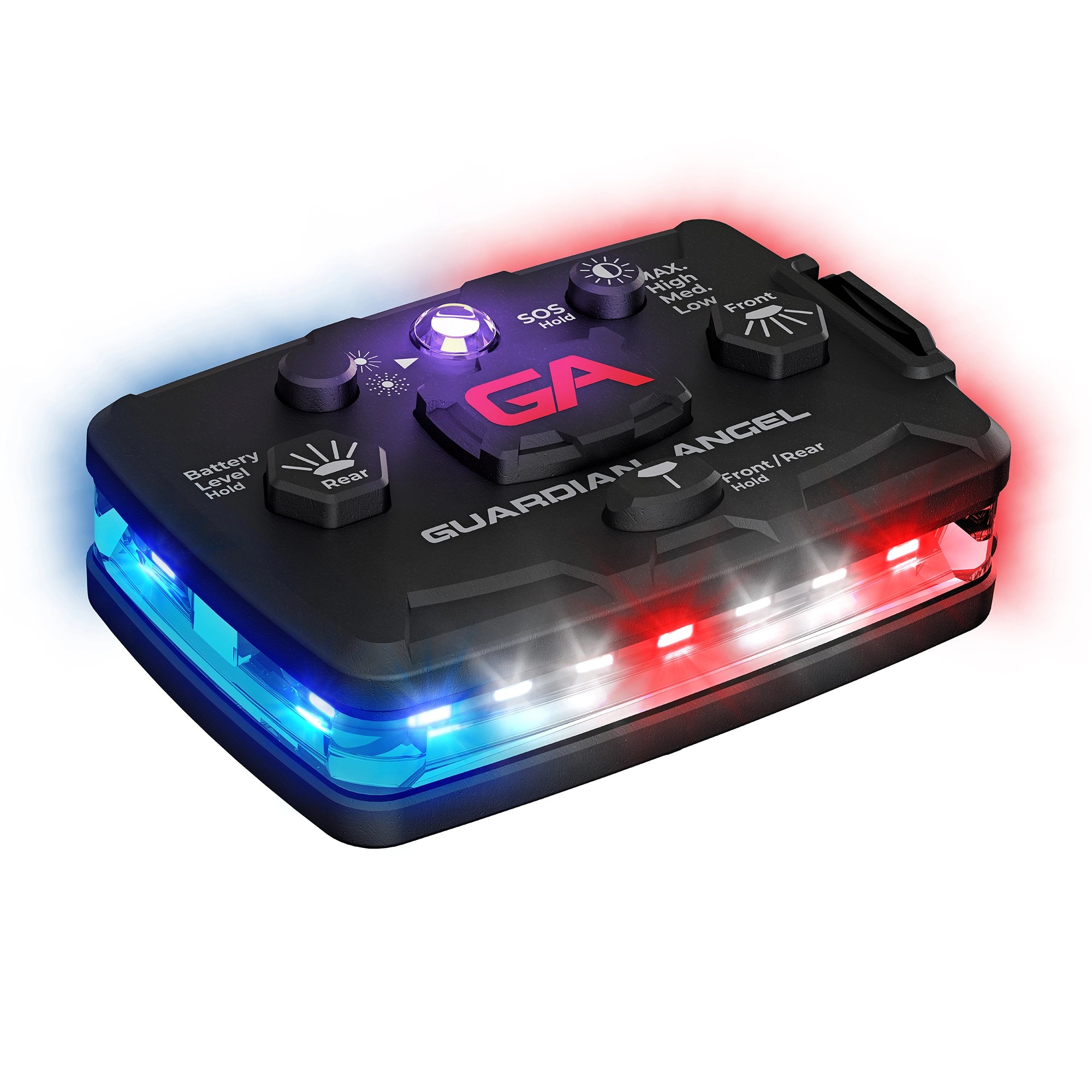 Guardian Angel Elite Red/Blue-Infrared Wearable Safety Light (ELT-R/B-IR)