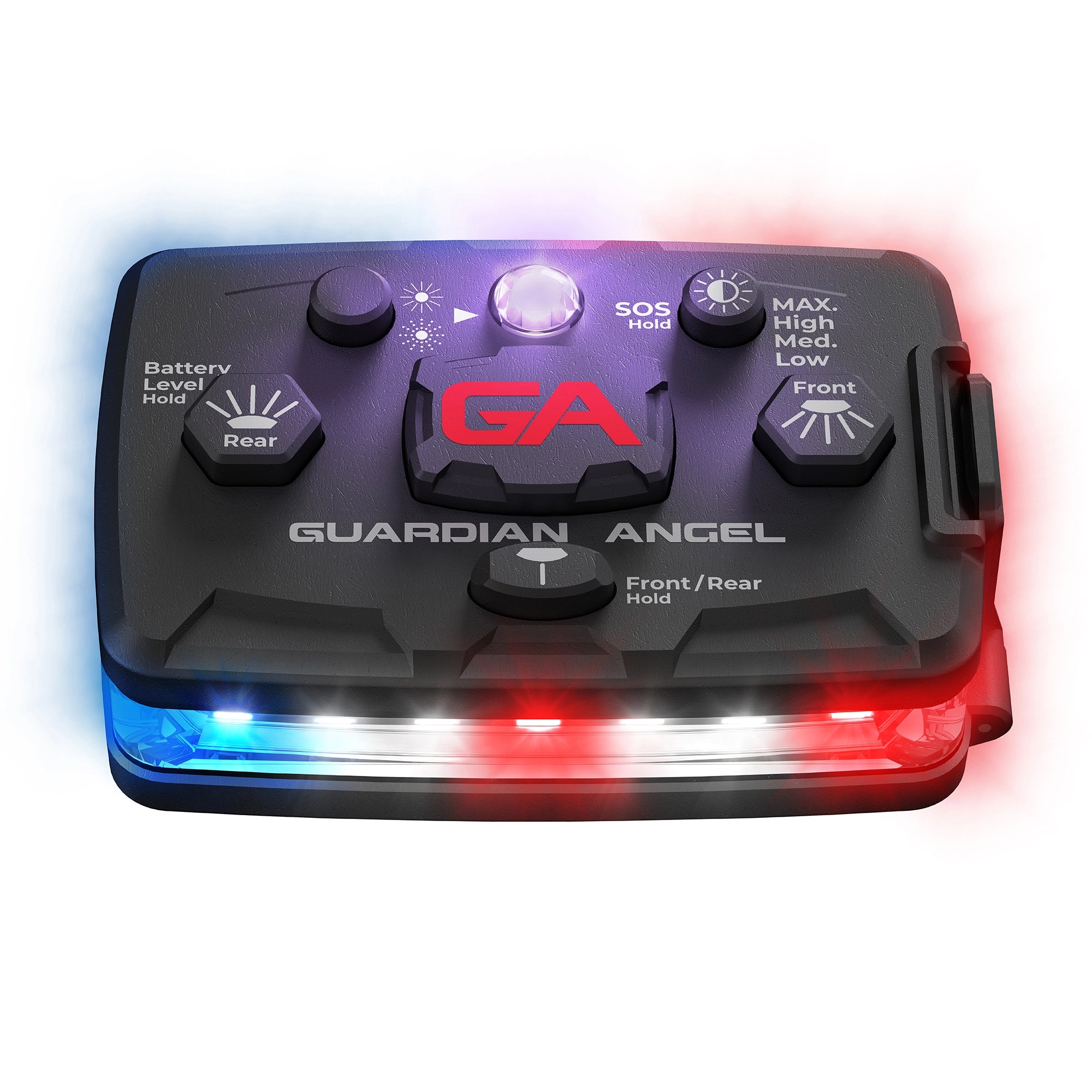 Guardian Angel Elite Red/Blue-Infrared Wearable Safety Light (ELT-R/B-IR)