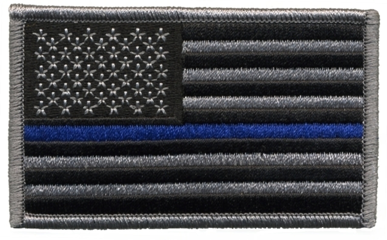 US Thin Blue Line Patch 3 3/8" x 2" #8355BH