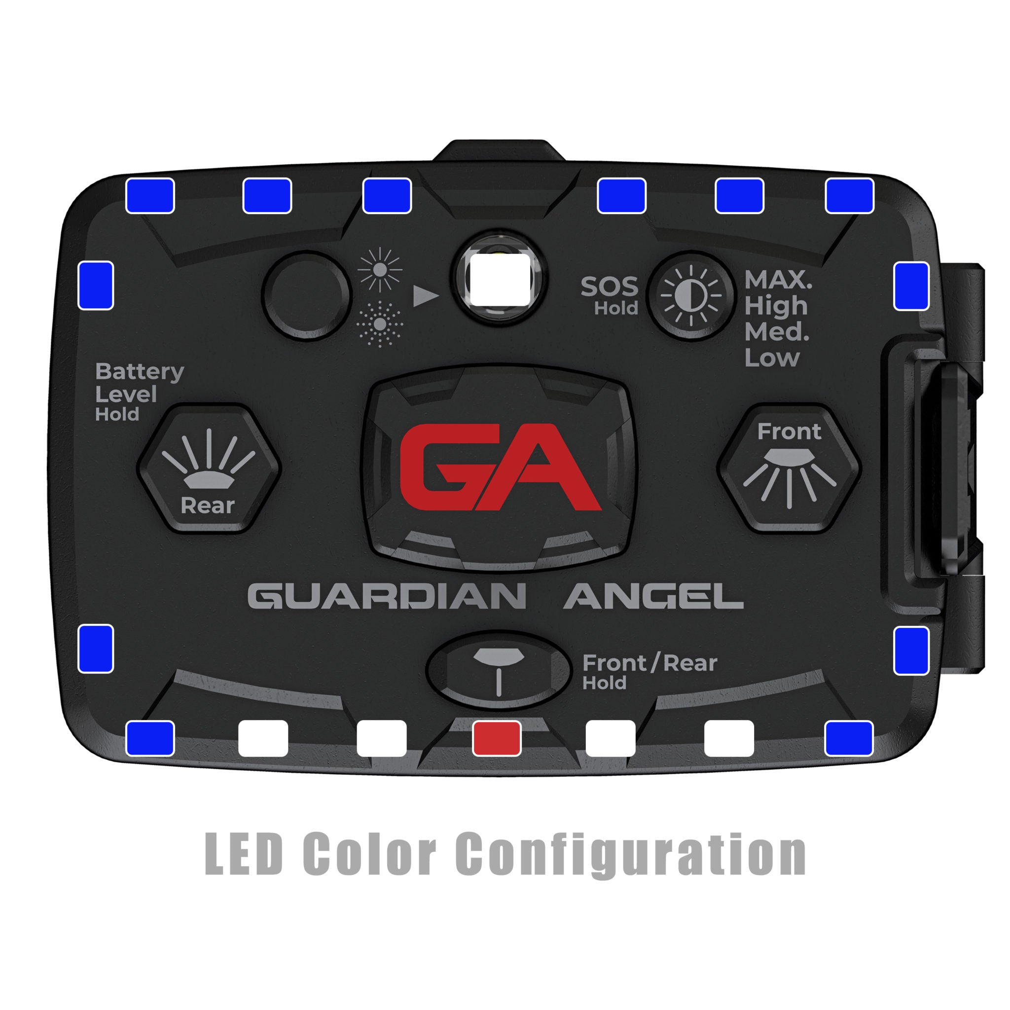 Guardian Angel Elite Blue/Blue Wearable Safety Light (ELT-B/B)