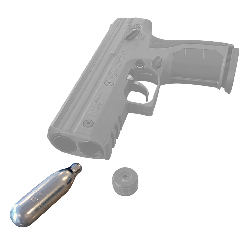 Byrna 8 gram CO2 Cartridges (10 Pack) with Oiler