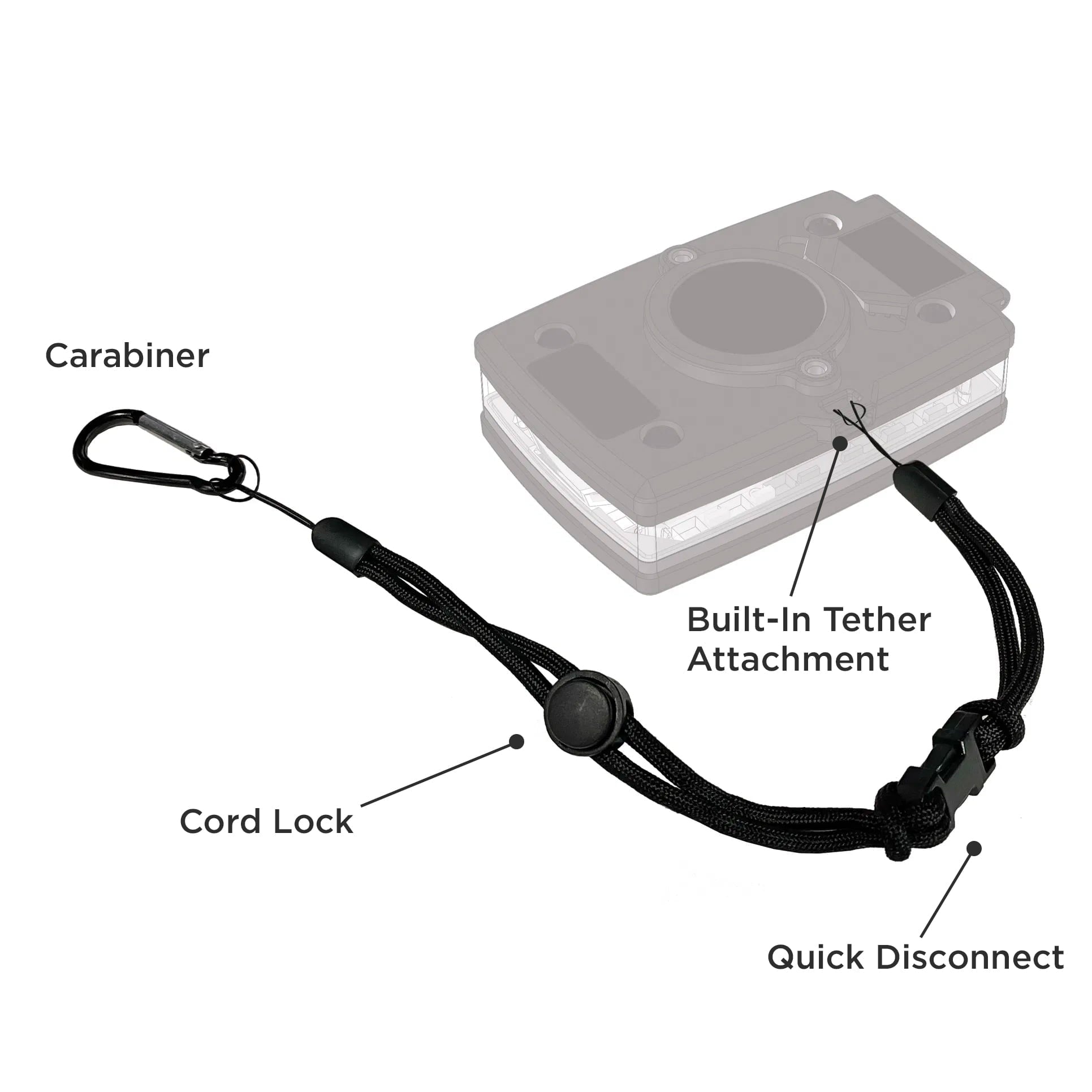 Guardian Angel Device Tether - Long - 16 (ACC-DTL)