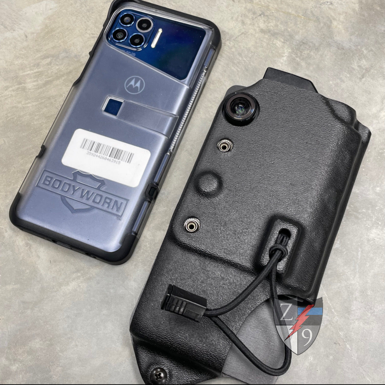Zero 9 Bodyworn Camera System Cases, Case #2, Black, Molle-Lok (Z9-2025-BLK-MLK)