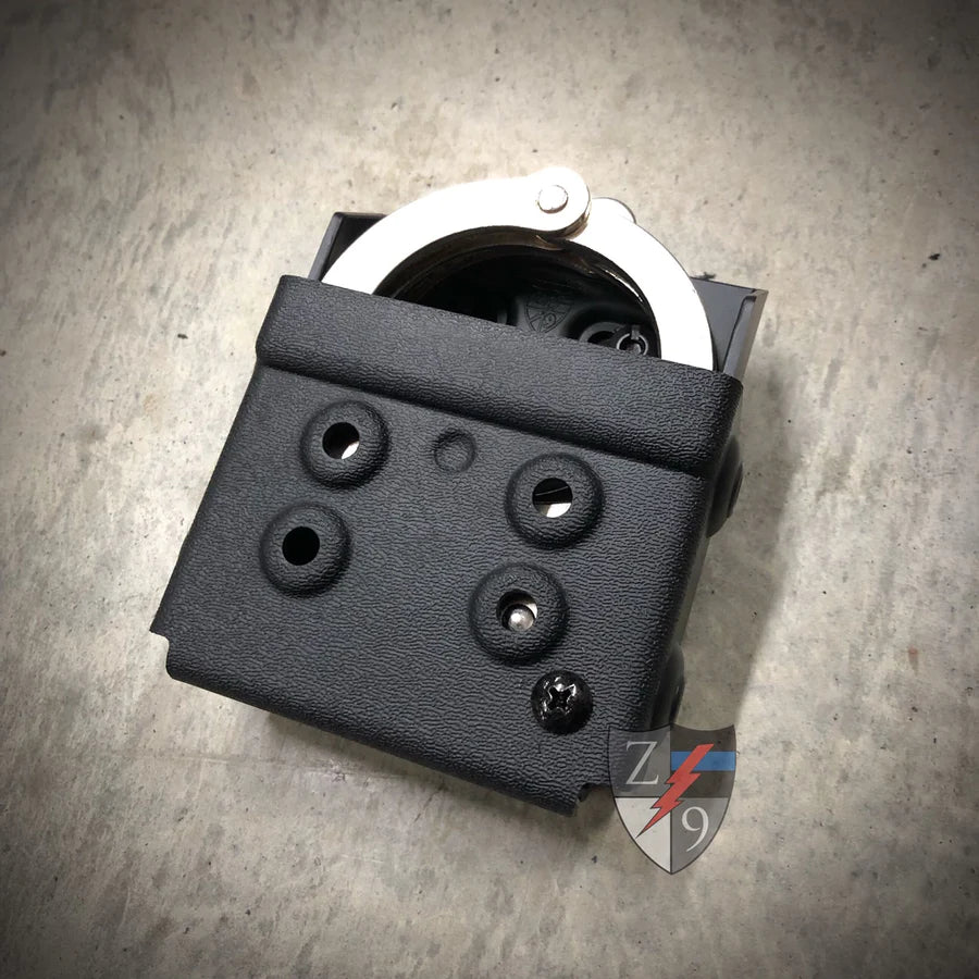 Zero 9 Handcuff Double Cuff Case, Standard, Molle-Lok (Z9-4003-BLK-MLK)