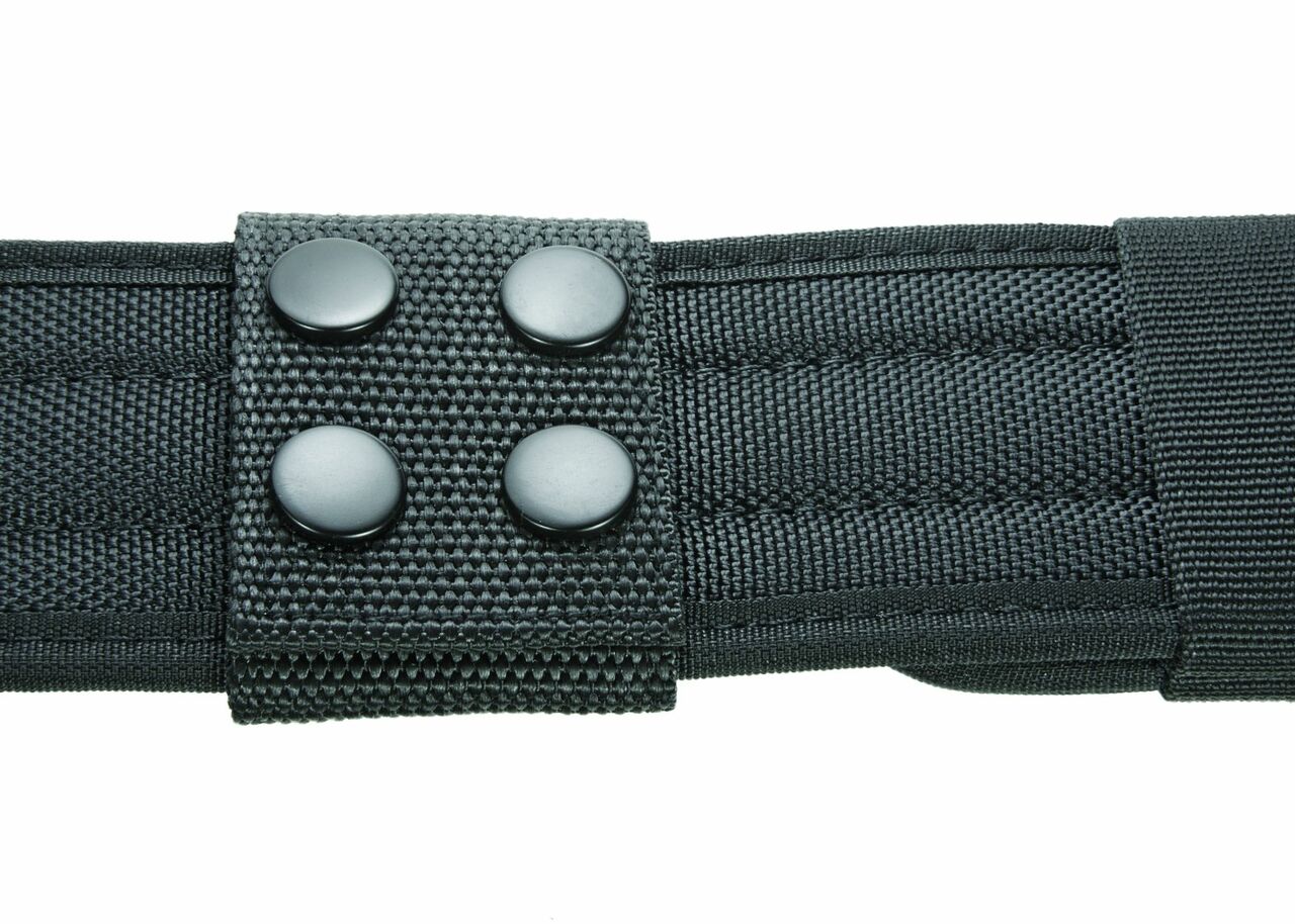Ballistic Extra Wide Belt Keepers 2", Fits: 2.5"W Duty Belt, Black, Black Snaps