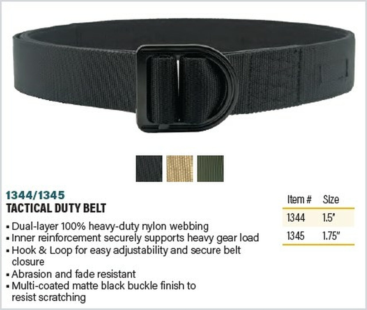Tactical Duty Belt 1.75”