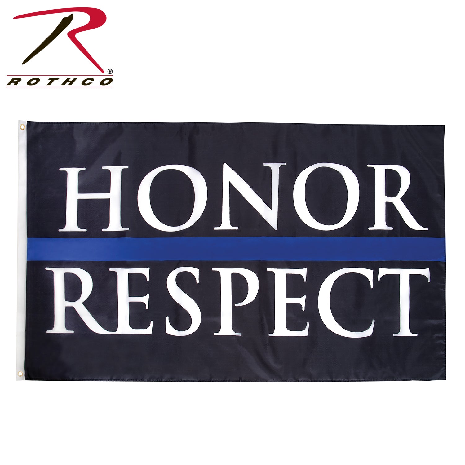 Honor & Respect Flag 3'x5' Black #1451