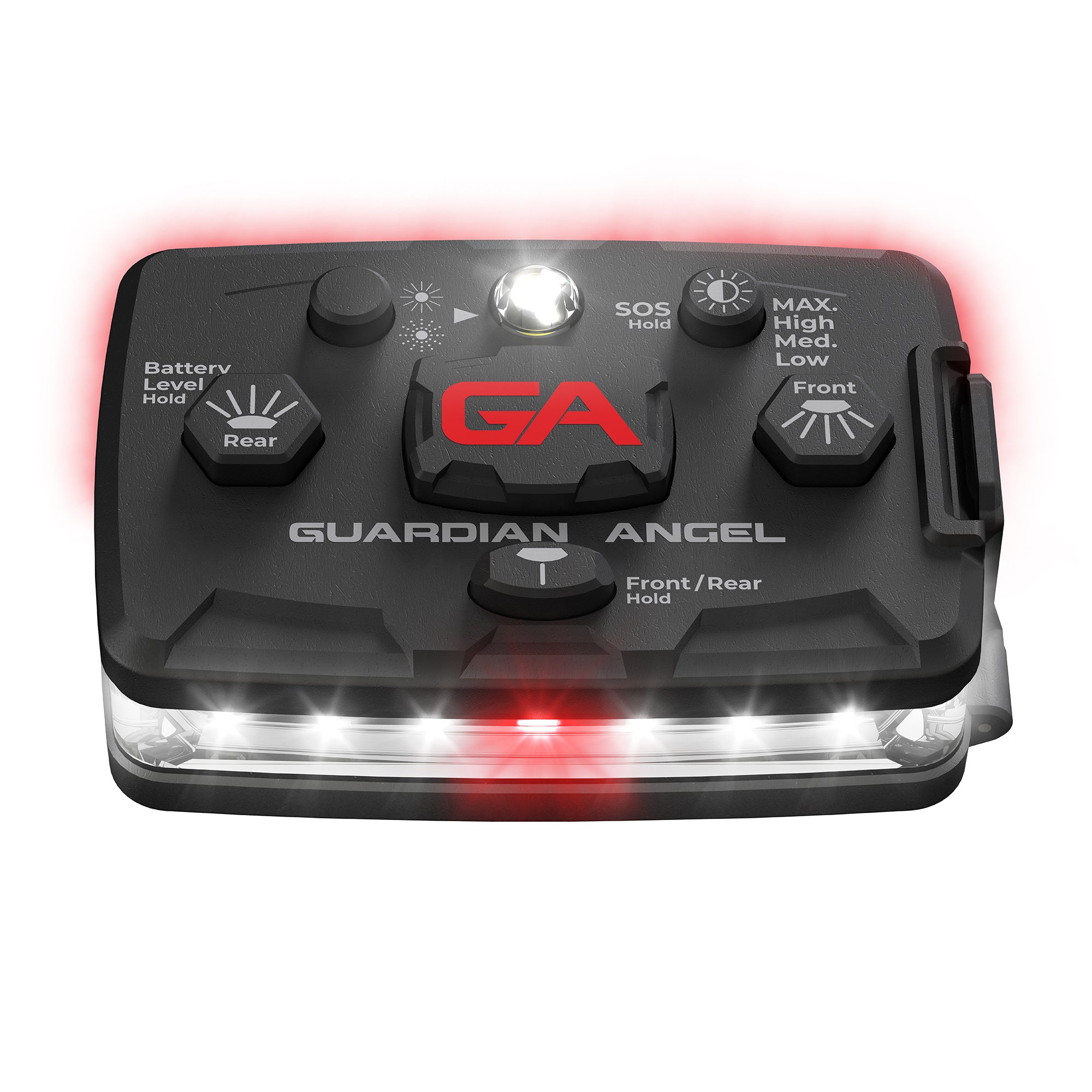 Guardian Angel Elite White/Red Wearable Safety Light (ELT-W/R)