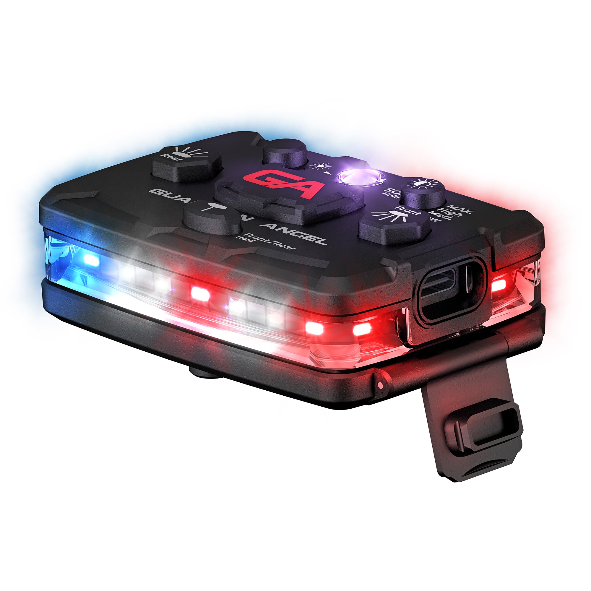Guardian Angel Elite Red/Blue-Infrared Wearable Safety Light (ELT-R/B-IR)