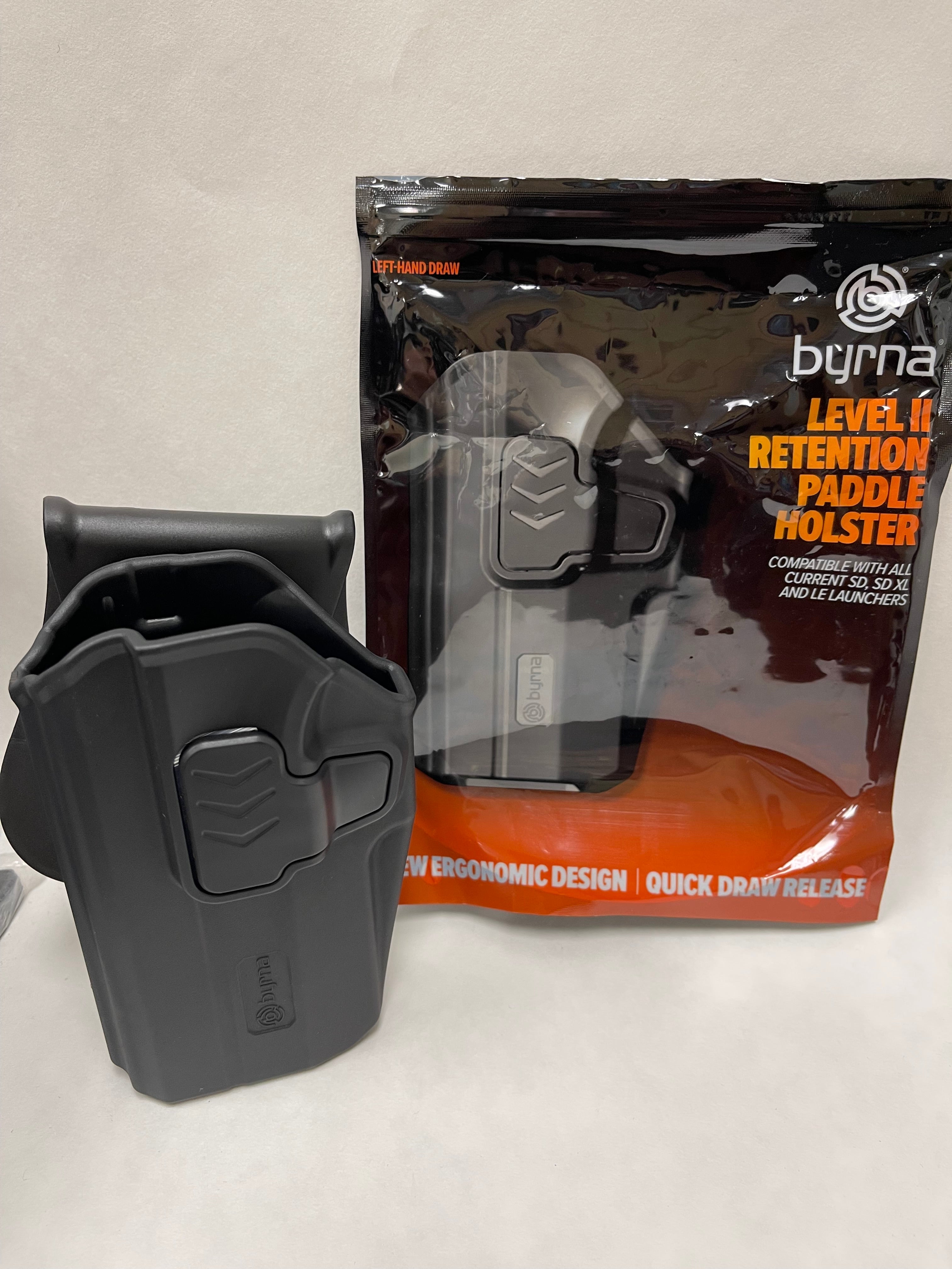*NEW* Byrna Left Hand GEN 2 Level 2 Adjustable Holster w/Paddle Attachment