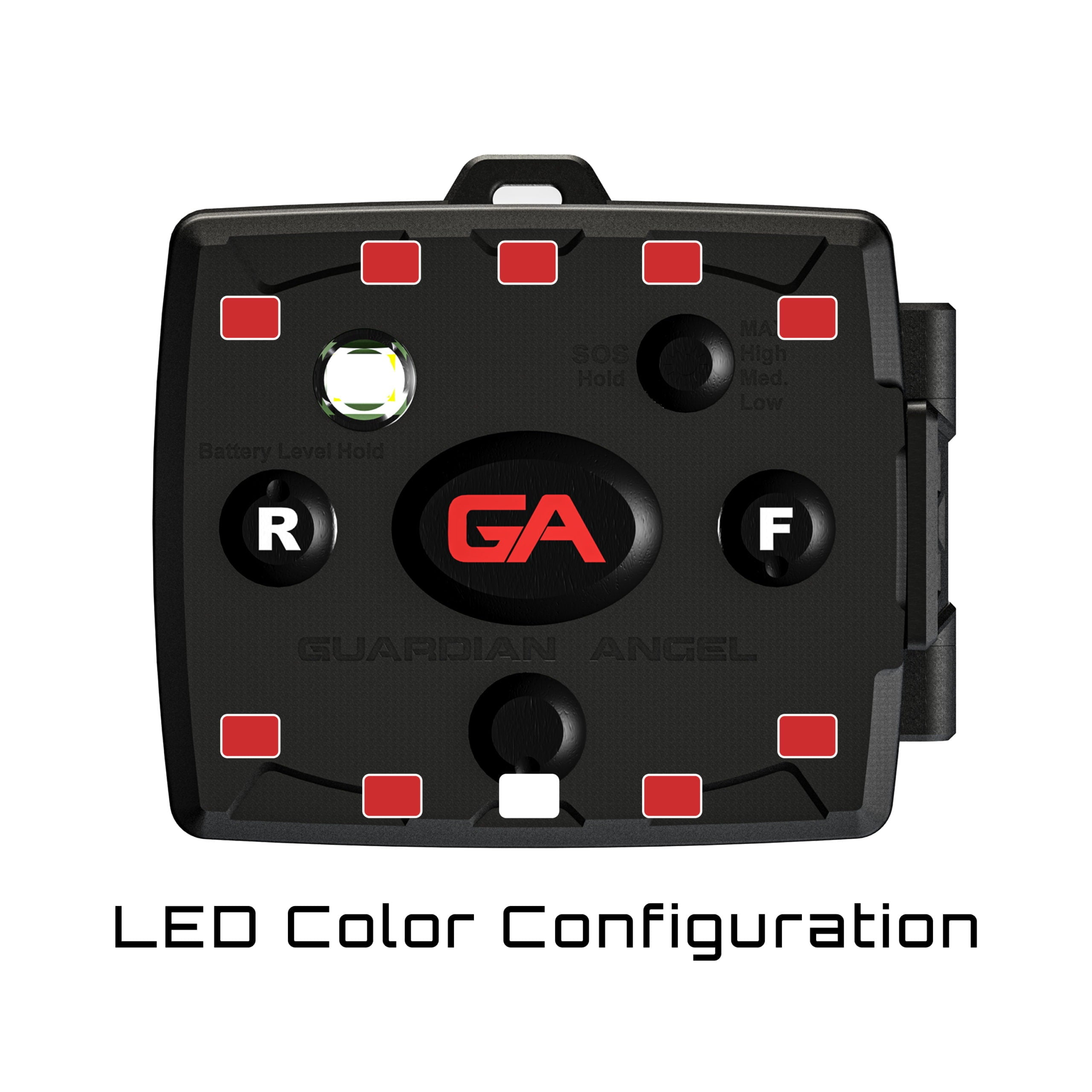 Guardian Angel Micro Red/Red Wearable Safety Light (MCR-R/R)