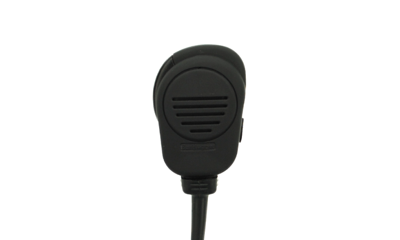 Heavy Duty Remote Speaker Mic For Motorola Two-Way Radios - 6ft Coiled Cord, 3.5mm Earpiece, IP55 Rated